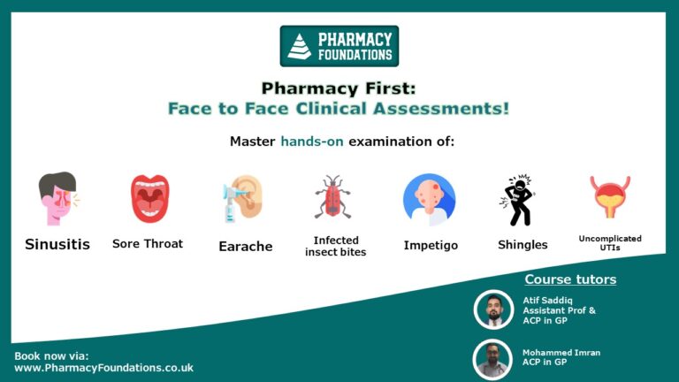 (LEEDS 28/09/24) Pharmacy First: Face-to-face clinical assessment (PM)